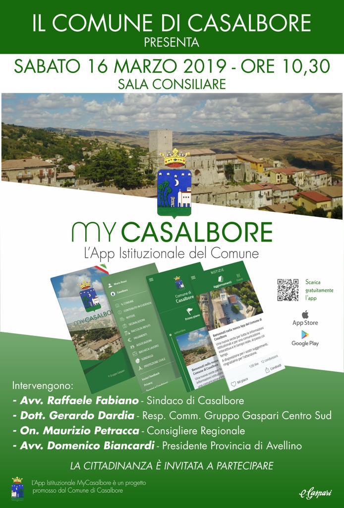 IL COMUNE DI CASALBORE PRESENTA L'APP “MY CASALBORE”
